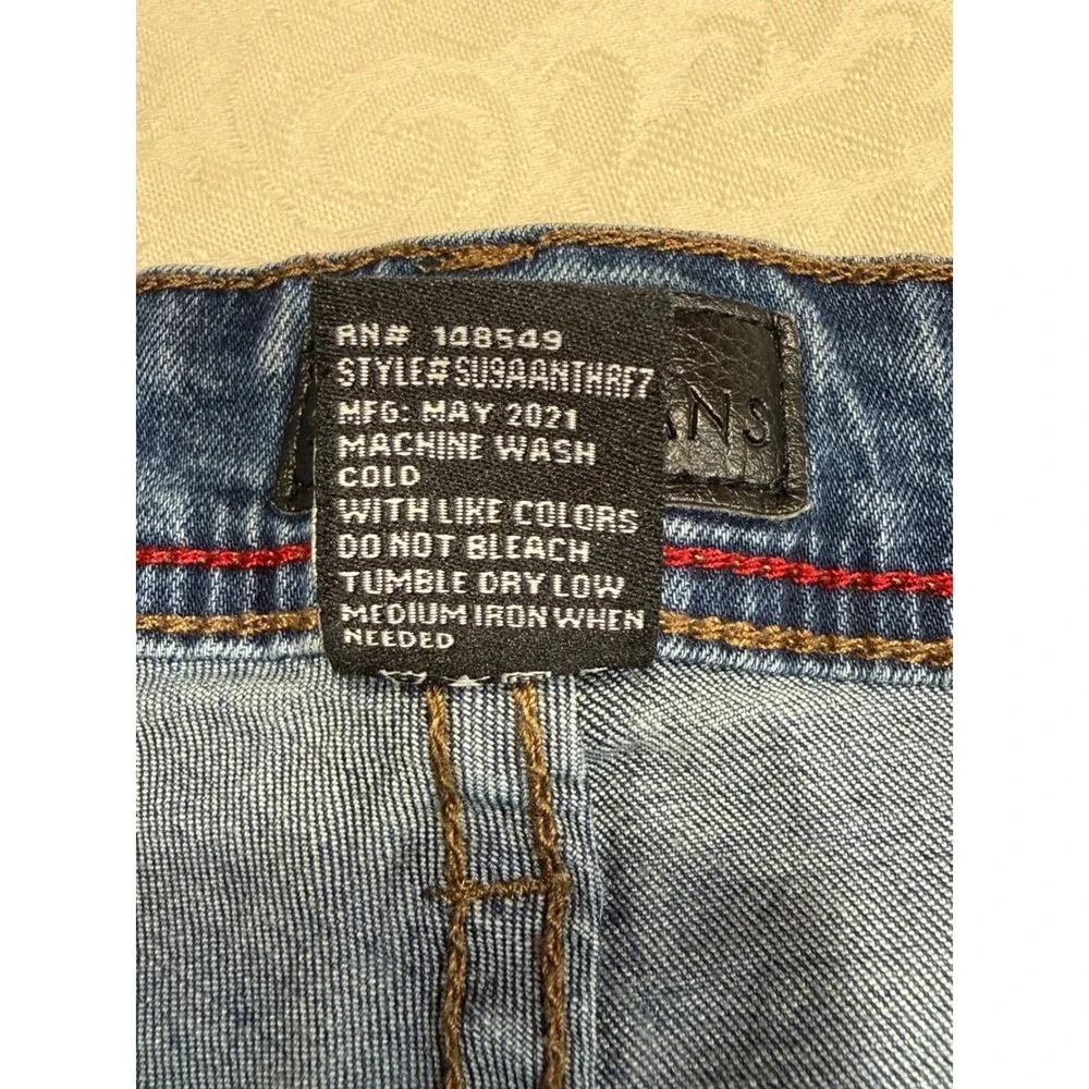 Steve's Jeans Distressed Slim Denim Women 28/30 Blue Ripped Casual Pants Grunge